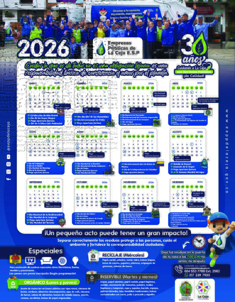 Calendario 2026