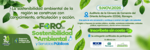 Foro Sostenibilidad Ambiental y Servicios Públicos
